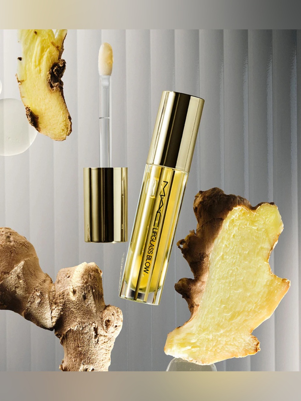 MAC Cosmetics Lipglass Glow Blow- Yellow
